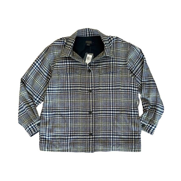 Pendleton Wool Belted Shirt Jacket — West End Plaid Shacket XL NWT - Picture 4 of 14